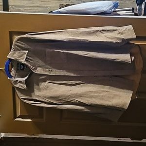 Haggar sueded luxe button up shirt